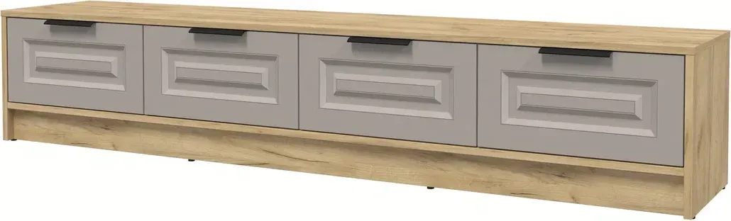 Тумба Interline ТВ Концепт КТ-ТВ4-35 Деко (дуб золотой/луна) — фото 1