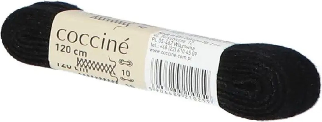 Шнурки для обуви Coccine Band / SZNN/120/CZA/7В (120см, 7B хлопок черный)