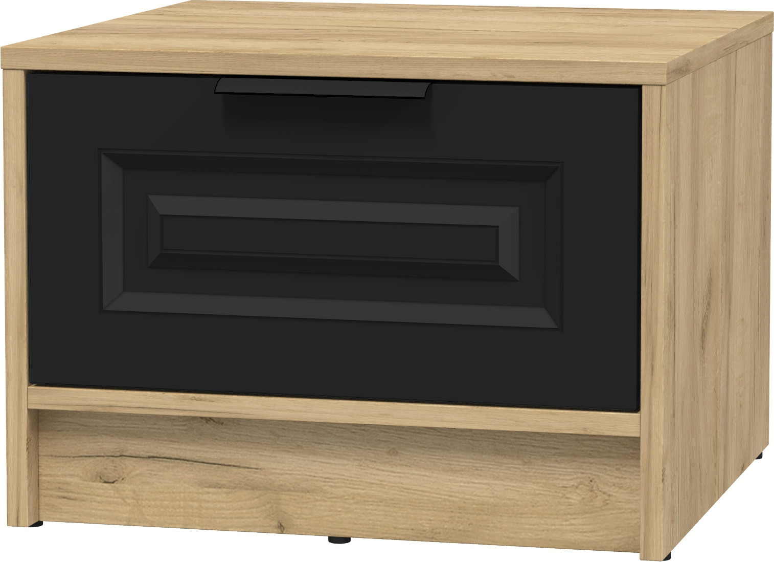 Прикроватная тумба Interline Концепт КТ-ТК1-35 Деко (дуб золотой/черный)