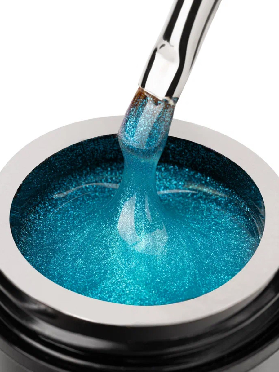 Моделирующий гель для ногтей Manita Professional Builder Gel Euphoria №04 с хлопьями юки (15мл) — фото 3