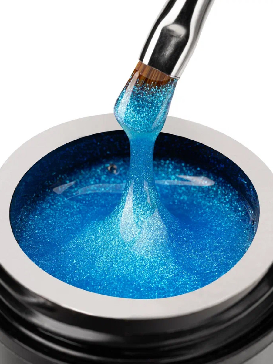 Моделирующий гель для ногтей Manita Professional Builder Gel Euphoria №05 с хлопьями юки (15мл) — фото 3