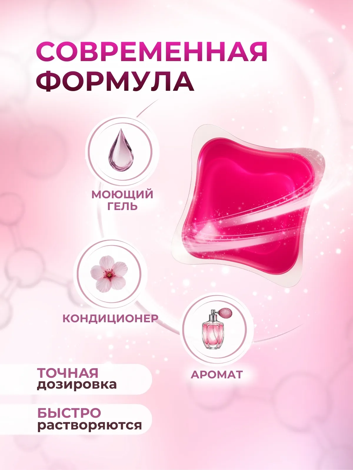 Капсулы для стирки Aroma Lux Цветущая сакура (100шт) — фото 3