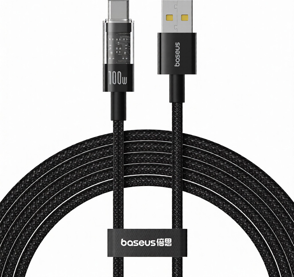 Кабель Baseus Gem Fast-Charging Data USB-A-USB-C / P10373002111-01 (2м, черный)
