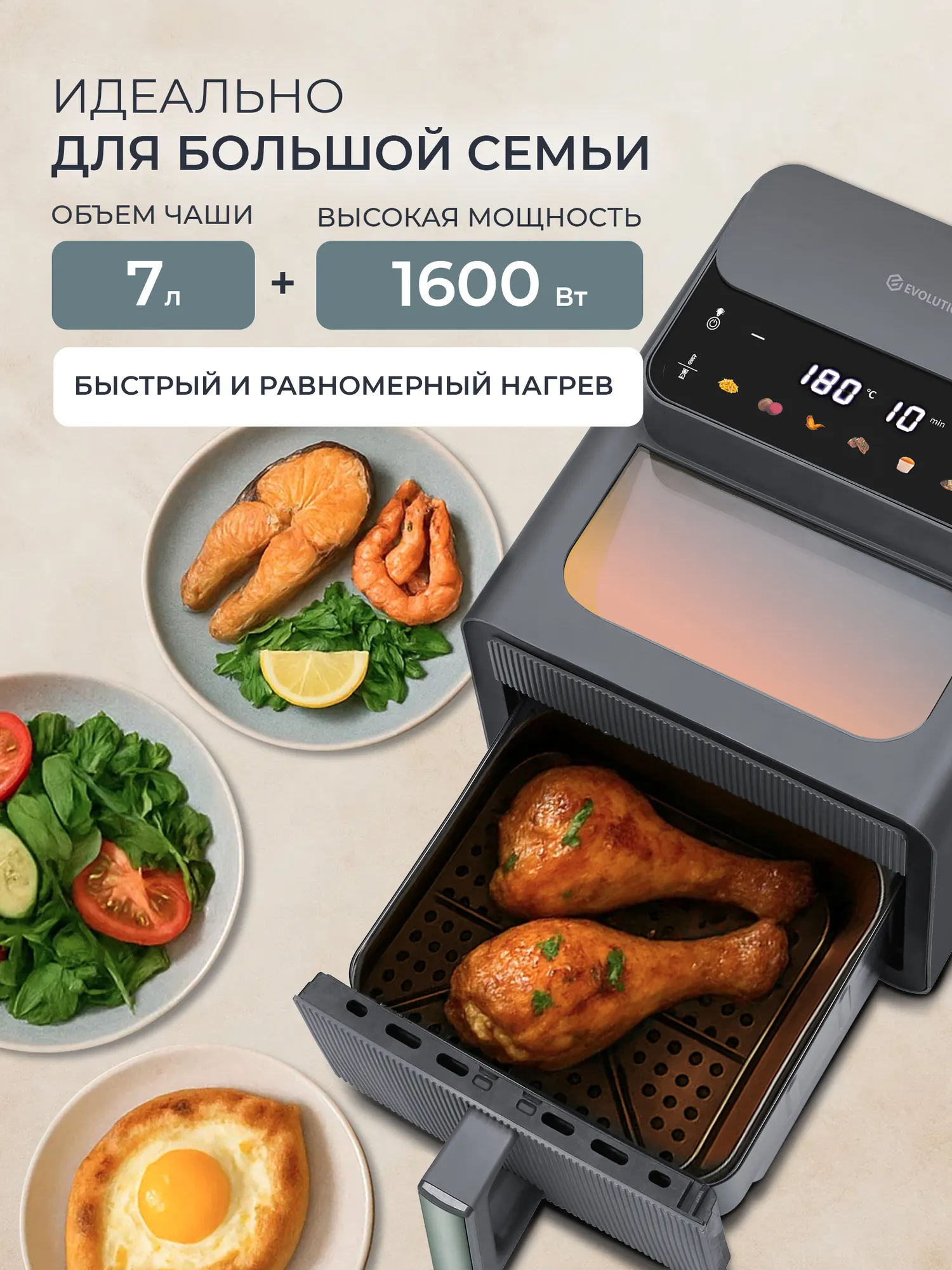 Аэрогриль Evolution AIRO 7700TW — фото 11