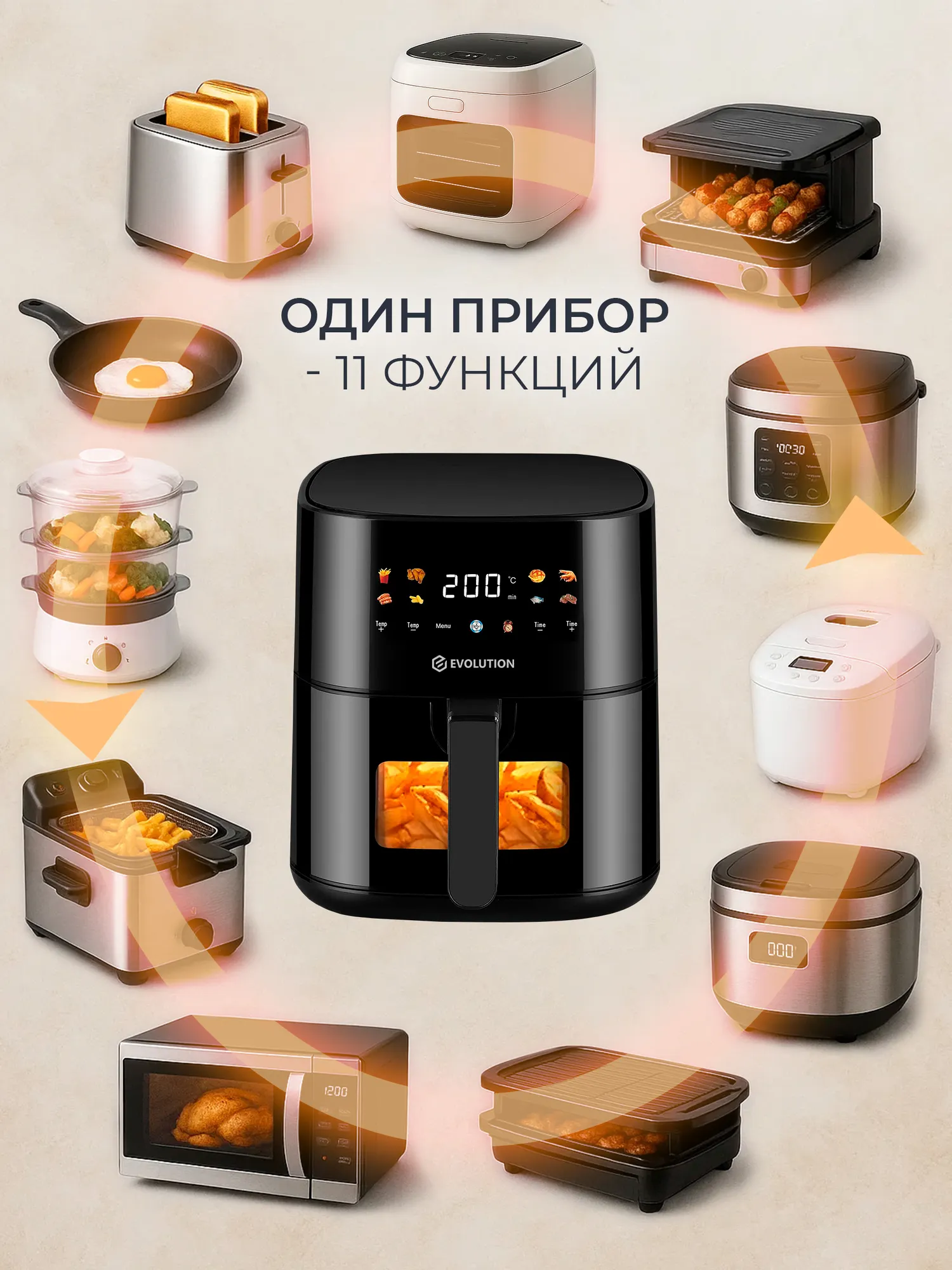 Аэрогриль Evolution AIRO 7120W — фото 11