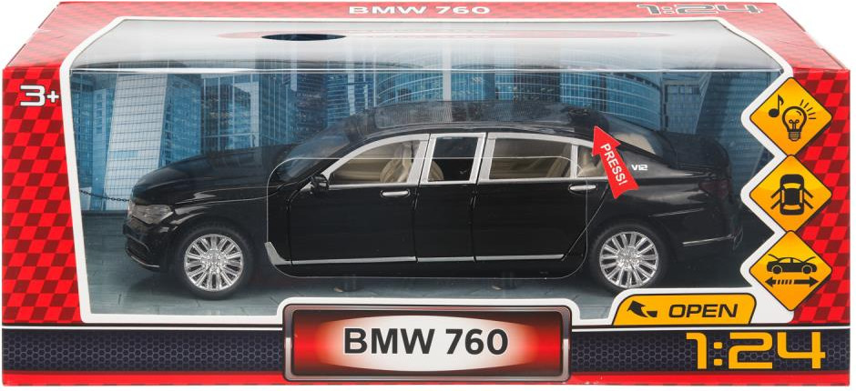 Автомобиль игрушечный Shantou BMW 760 / 2007C195-R — фото 4