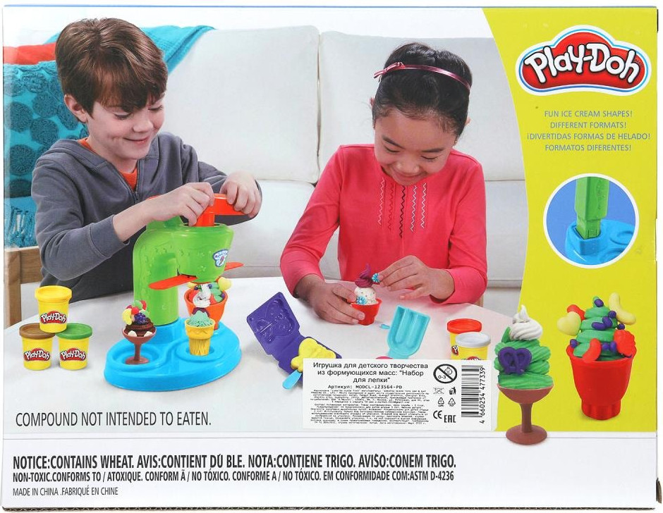 Набор для лепки Play-Doh Ice Cream с формочками / MODCL-123564-PD — фото 2