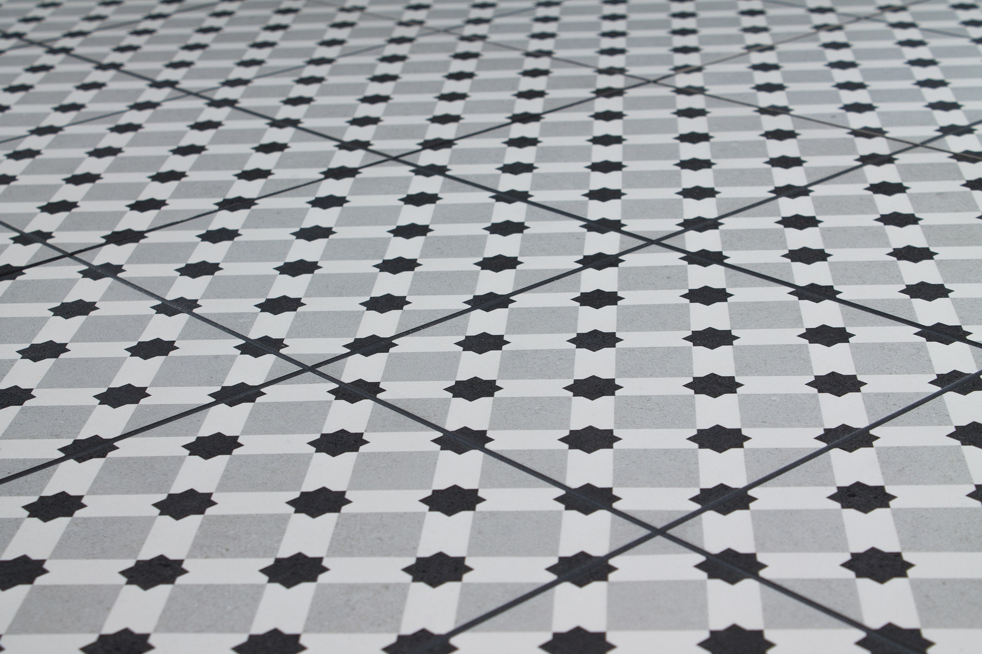 Плитка Staro Pre-cut Rondo Grey (Black joint) Matt 25718140 (600x600) — фото 3
