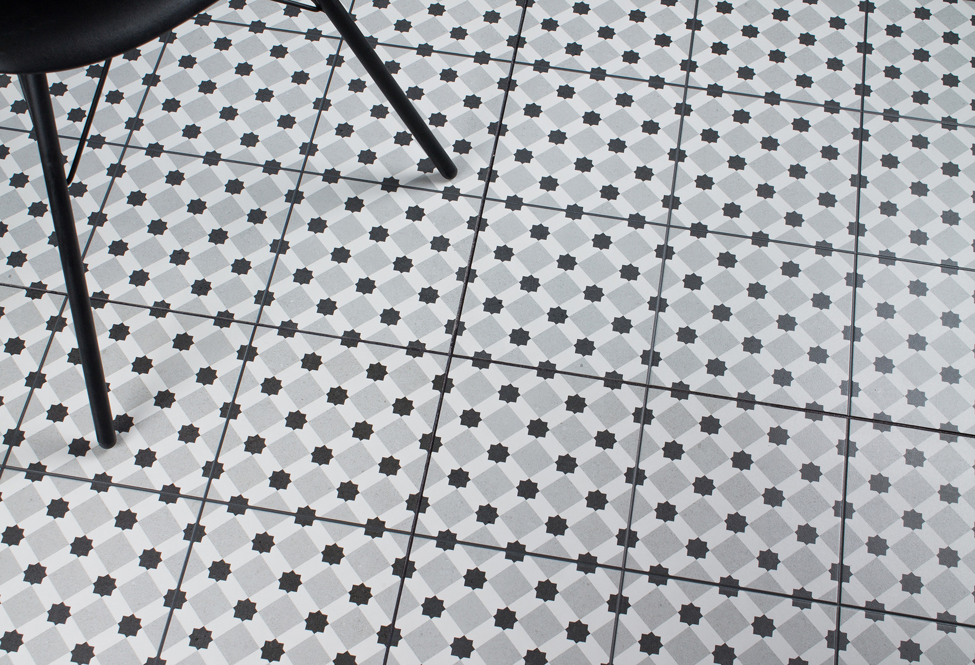 Плитка Staro Pre-cut Rondo Grey (Black joint) Matt 25718140 (600x600) — фото 4