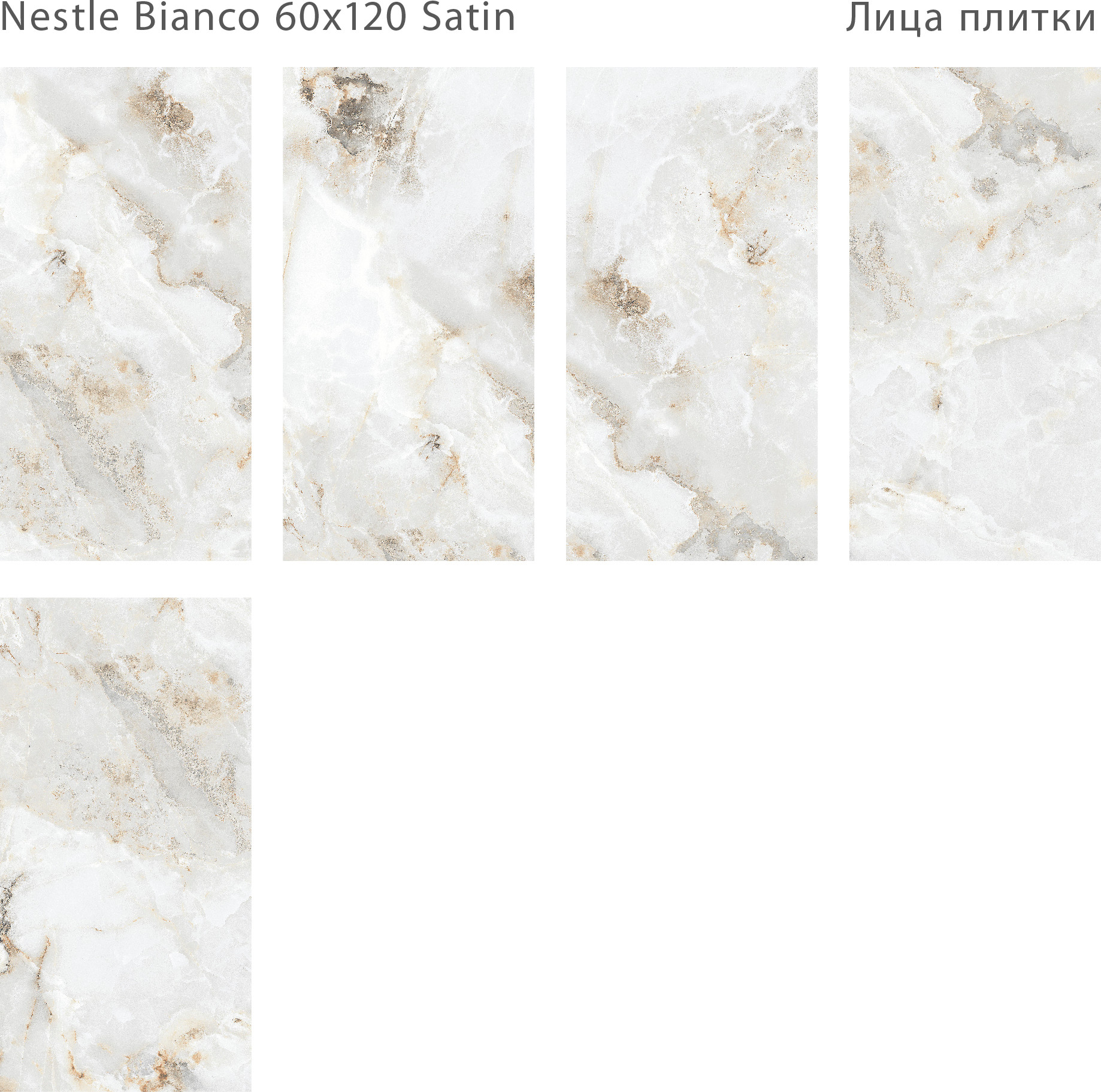 Плитка Staro Nestle Bianco Satin 1237982 (600x1200) — фото 4