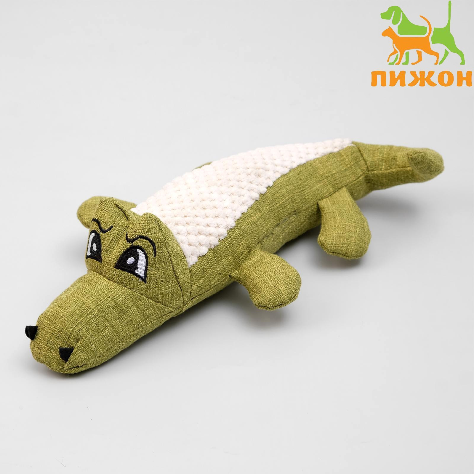 Игрушка для собак Sima-Land Крокодил / 4371545 (зеленый) — фото 6