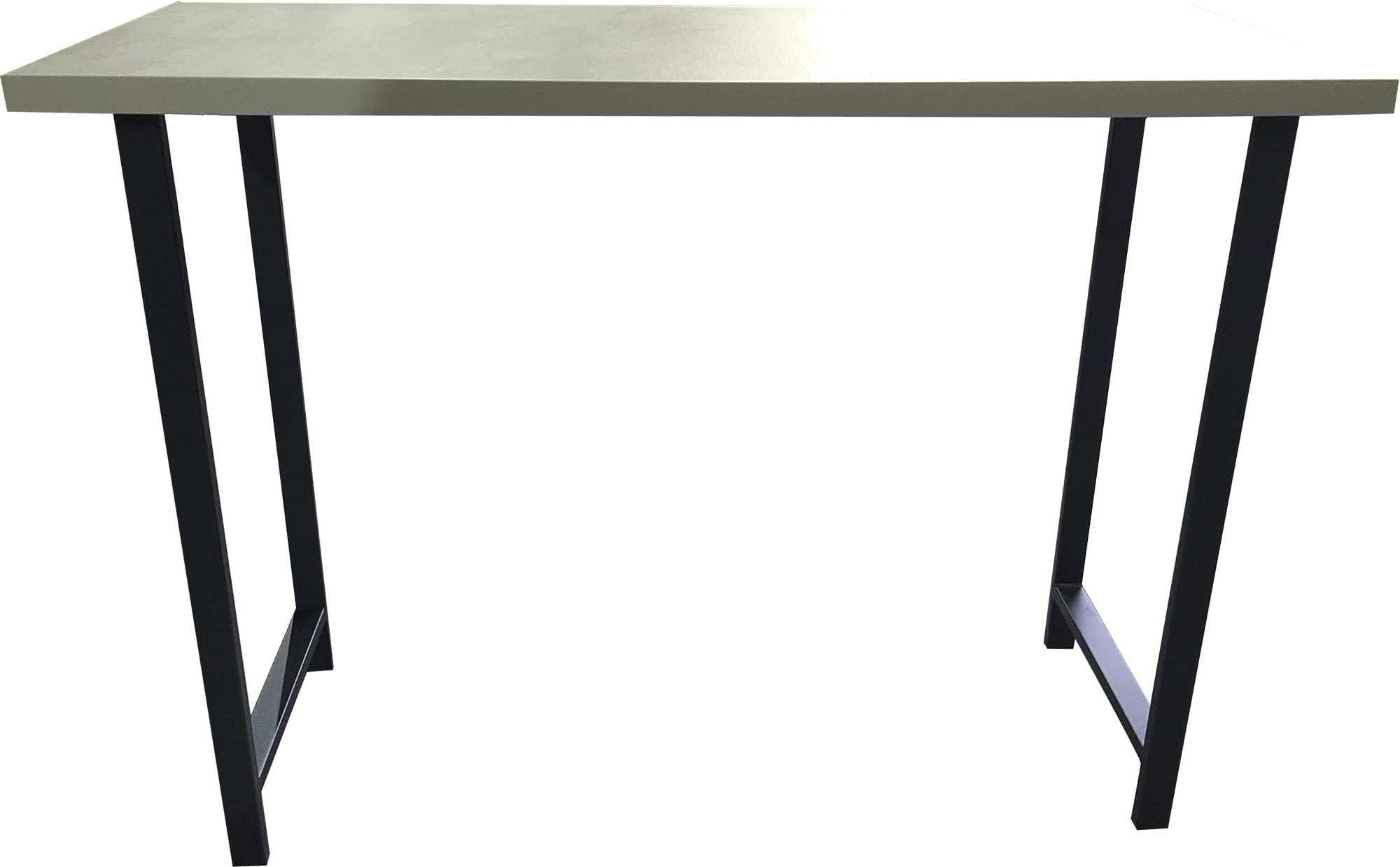 Барный стол Древпром Шелковый камень 120x50x88 М94 / ДП1-02-04 (черный матовый) — фото 3