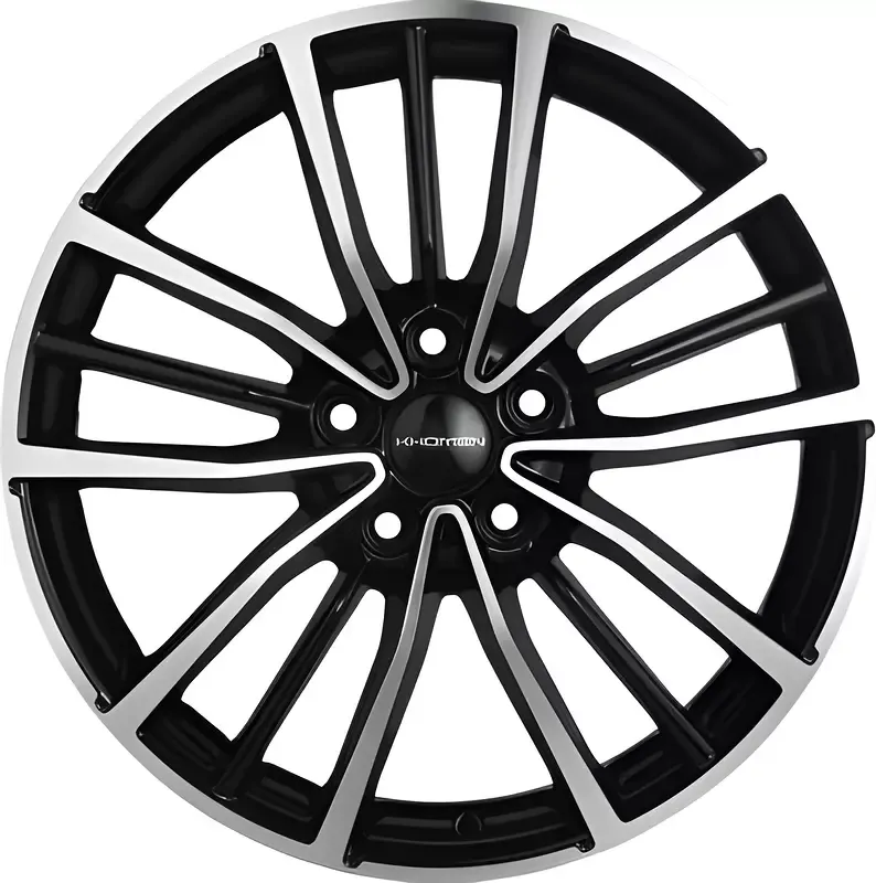 Литой диск Khomen KHW1812 Geely Coolray 18x7" 5x114.3мм DIA 54.1мм ET 53мм (Black FP)