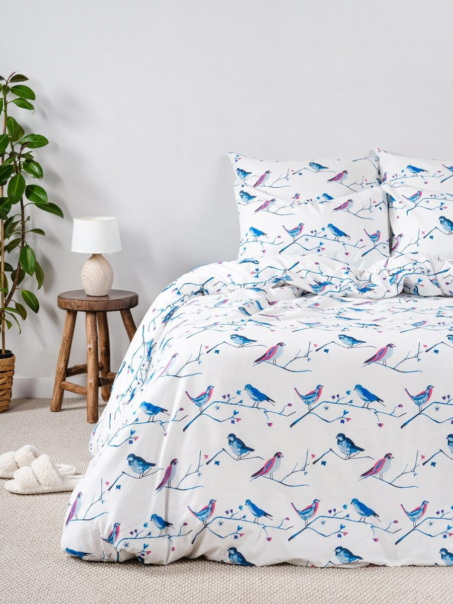 Комплект постельного белья Ночь нежна Birds сем 70x70 / 20116-1+71141-21