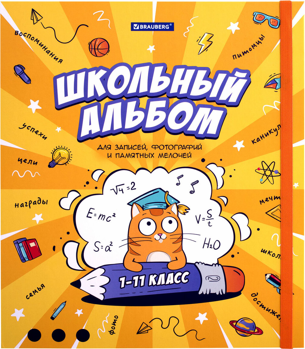 Папка адресная Brauberg Портфолио школьника. Школьный альбом / 115242 — фото 2