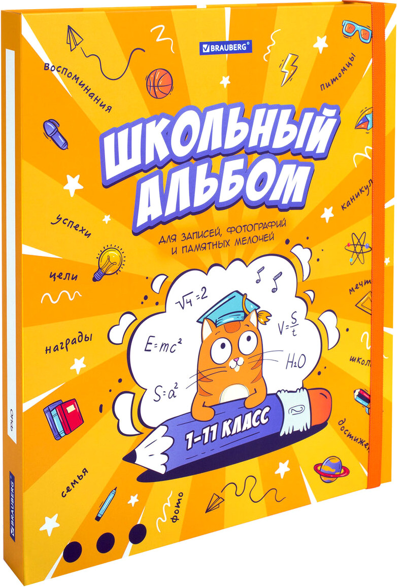 Папка адресная Brauberg Портфолио школьника. Школьный альбом / 115242