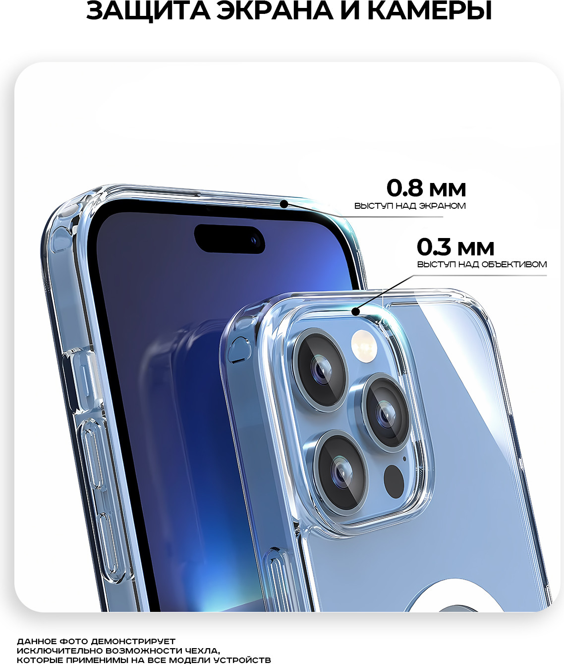 Чехол-накладка Case MagSafe для Apple iPhone 17 Pro Max (прозрачный) — фото 6