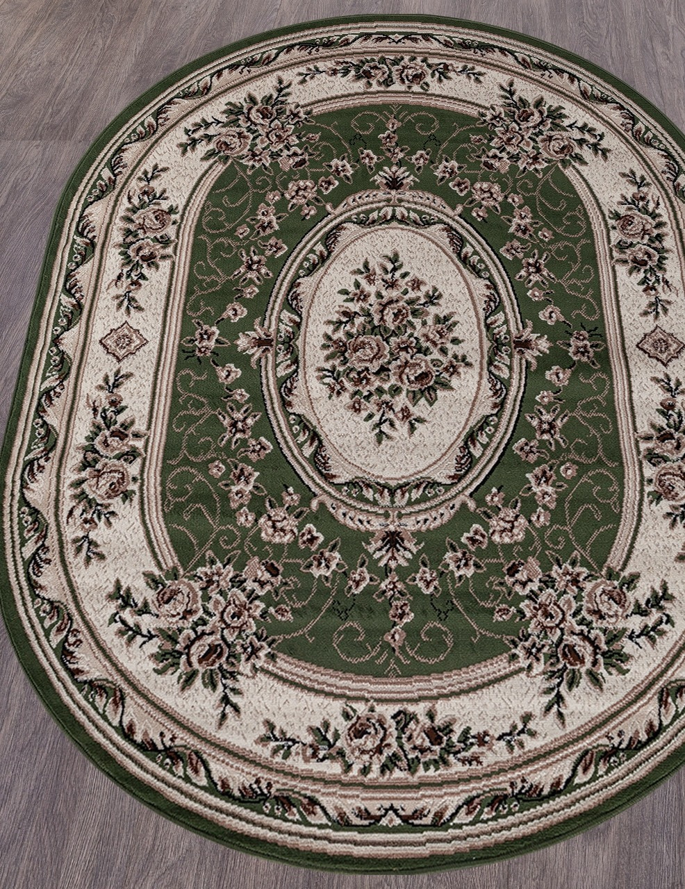 Коврик Merinos Gavana 5444-OVAL-GREEN (1.5x1.9) — фото 3