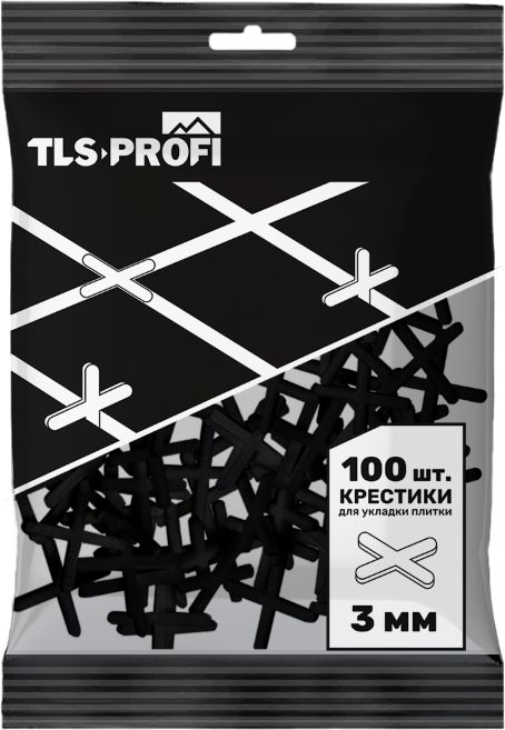 Крестики для укладки плитки TLS-Profi 3мм / TLSZAX302025 (100шт)