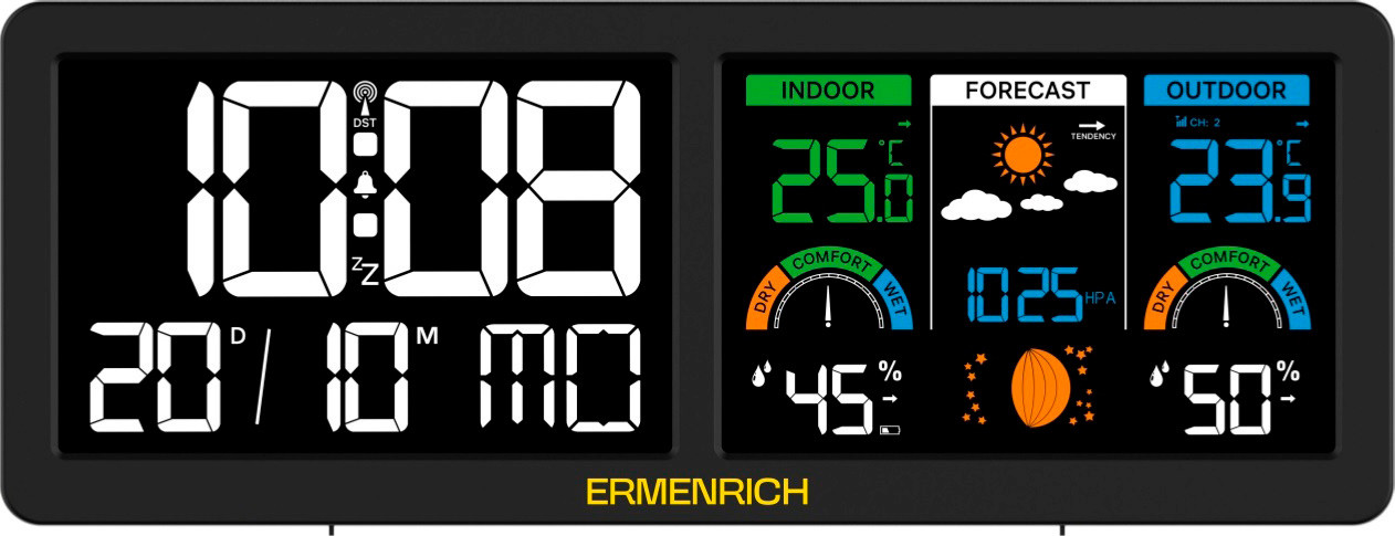 Метеостанция цифровая Ermenrich Report WR70 / 86038