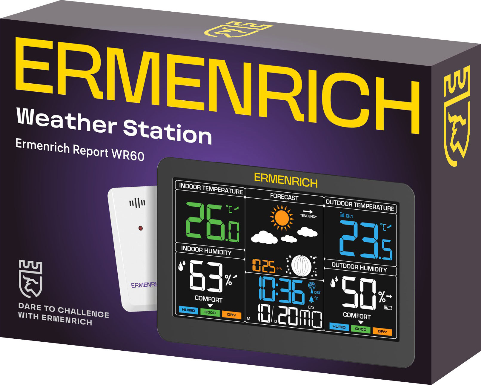 Метеостанция цифровая Ermenrich Report WR60 / 86037 — фото 2