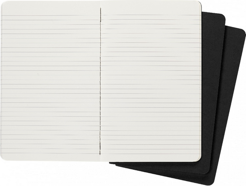 Набор блокнотов Moleskine Cahier Journal Large QP316 (3шт, черный) — фото 3