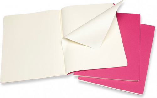 Набор блокнотов Moleskine Cahier Journal XLarge CH023D17 (3шт, розовый неон) — фото 4