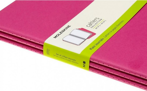 Набор блокнотов Moleskine Cahier Journal XLarge CH023D17 (3шт, розовый неон) — фото 3