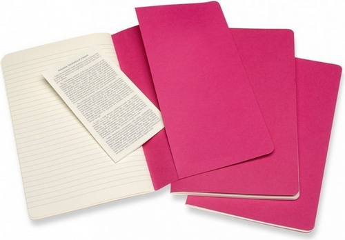 Набор блокнотов Moleskine Cahier Journal Pocket CH011D17 (3шт, розовый неон) — фото 2