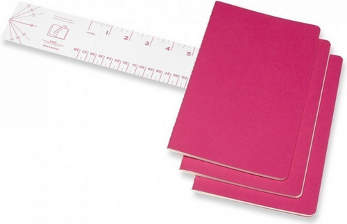 Набор блокнотов Moleskine Cahier Journal Pocket CH011D17 (3шт, розовый неон) — фото 3