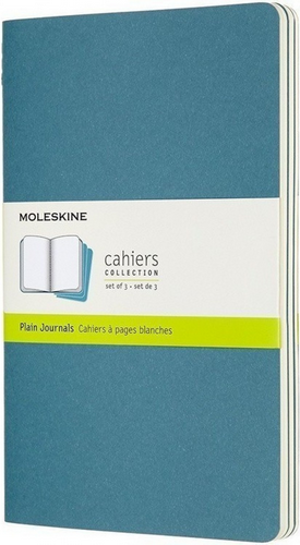 Набор блокнотов Moleskine Cahier Journal Pocket CH013B44 (3шт, голубой)