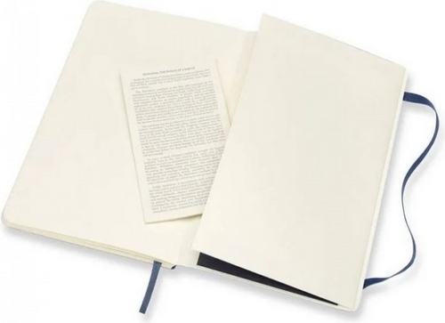 Записная книжка Moleskine Classic Soft Large QP616B20 (синий сапфир) — фото 2