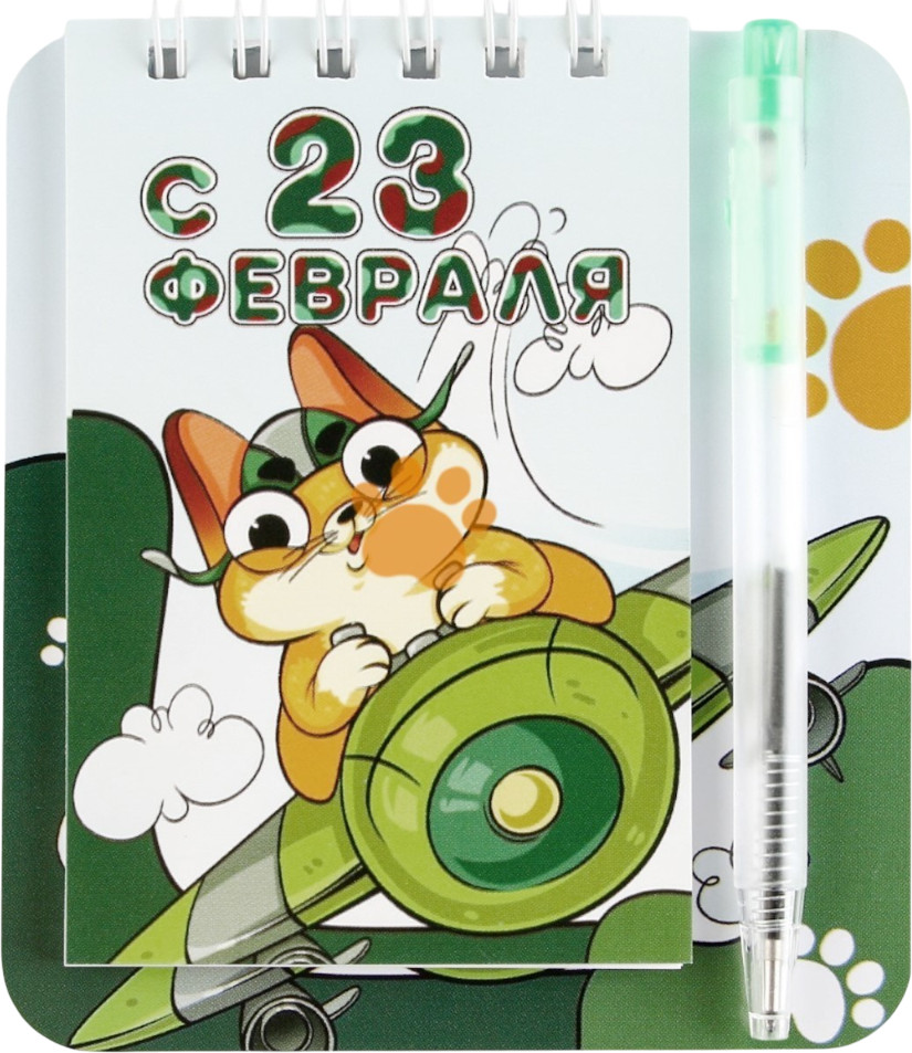 Набор канцелярский подарочный ArtFox С 23 февраля. Кот / 9272693