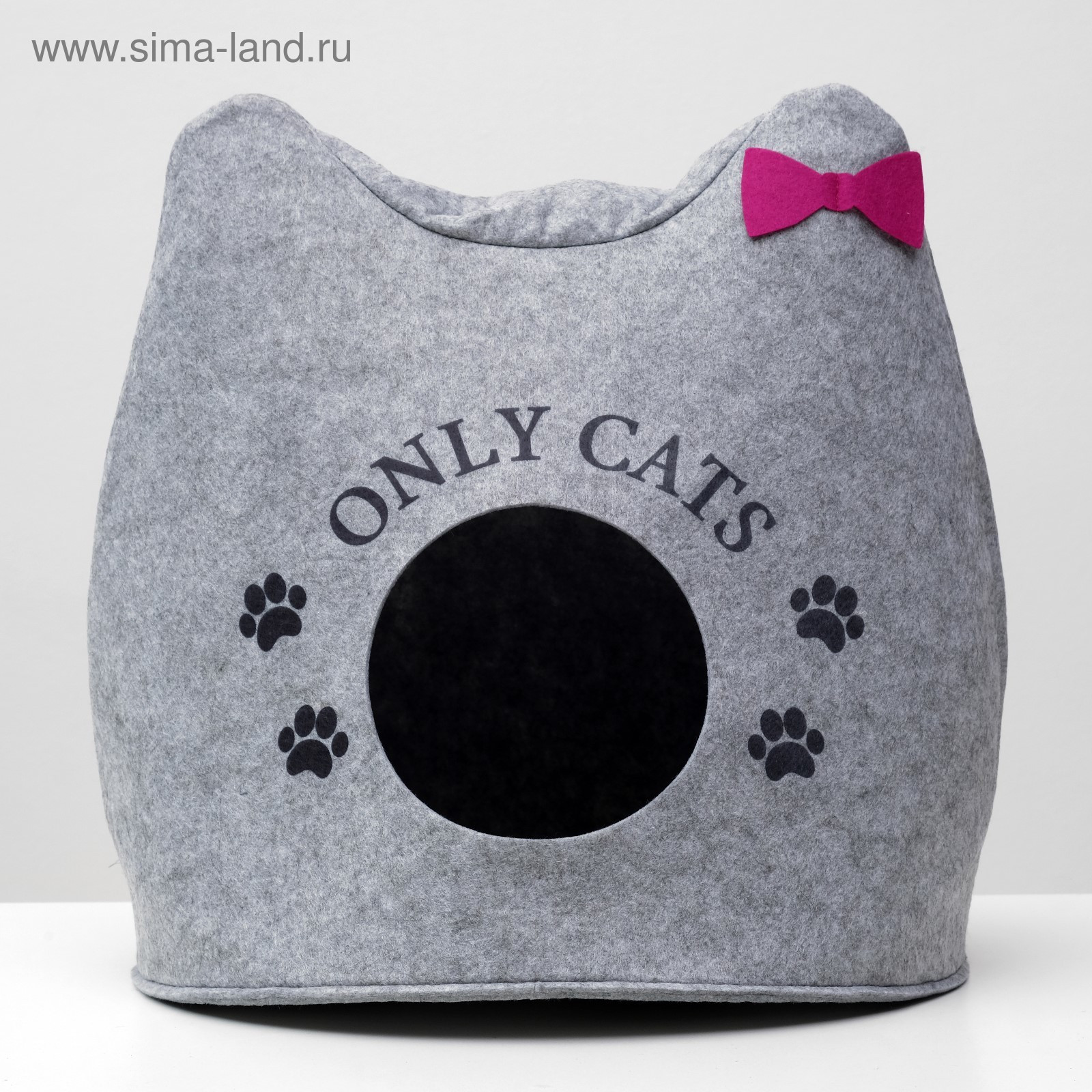 Домик для животных Sima-Land Ушастик Only Cats / 5073943