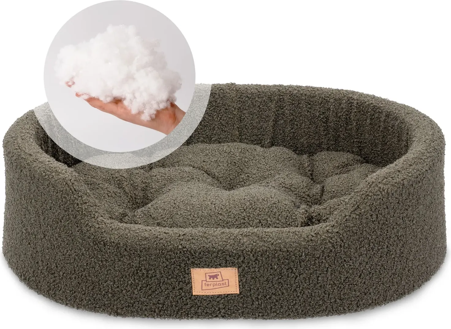 Лежанка для животных Ferplast Dandy 80 / 83818012 (темно-зеленый) — фото 5