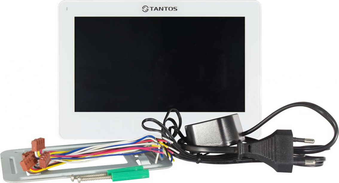 Видеодомофон Tantos Amelie Slim HD SE + iPanel 2 HD (белый/металл) — фото 3