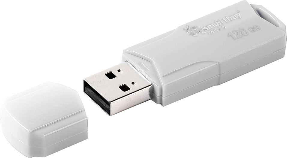 USB flash накопитель SmartBuy Clue / SB128GBCLU-W3 (белый) — фото 5
