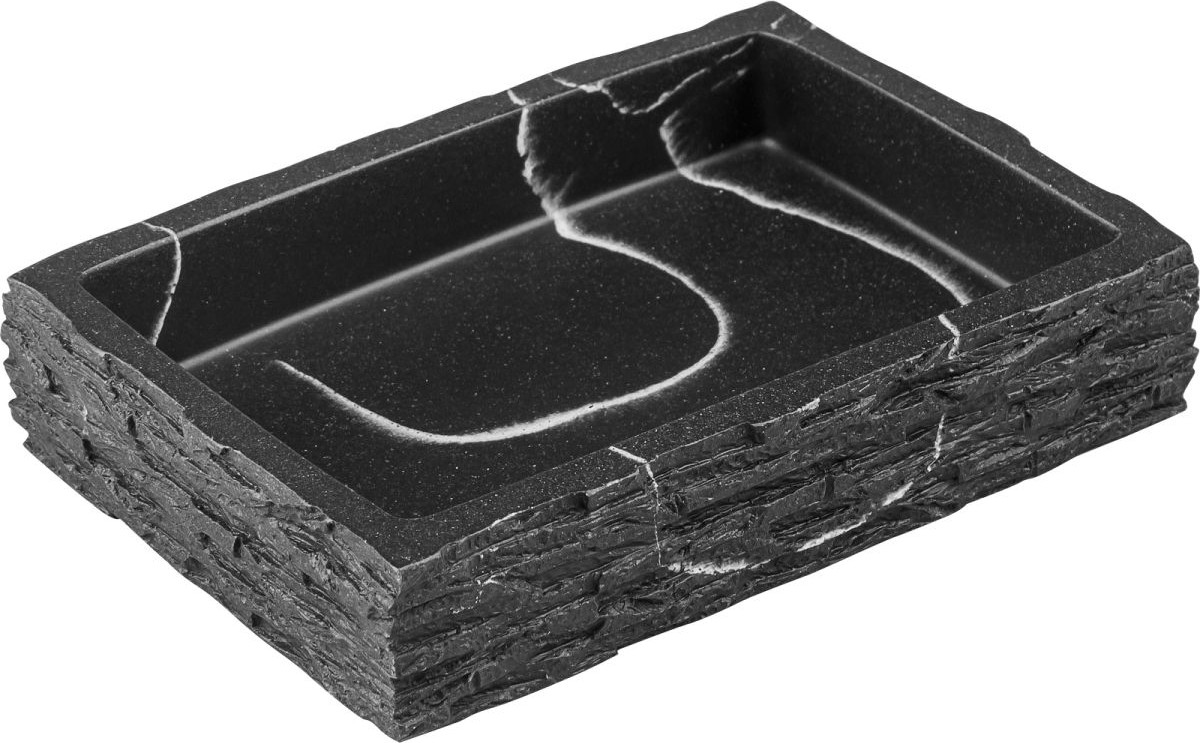 Мыльница Perfecto Linea Stonewave / 35-130803 (черный)