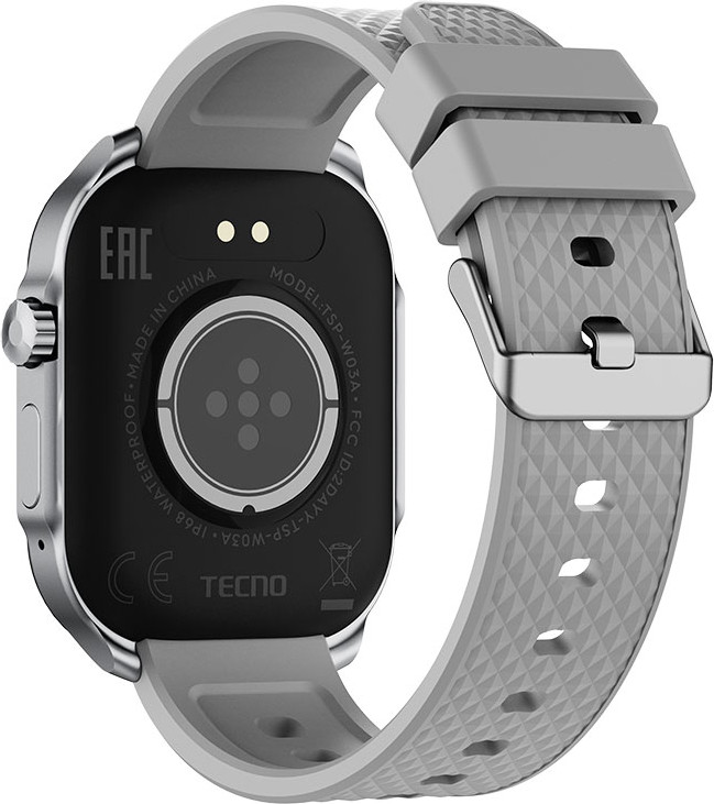 Умные часы Tecno Watch 3 Active TSP-W03A (серебристый) — фото 3