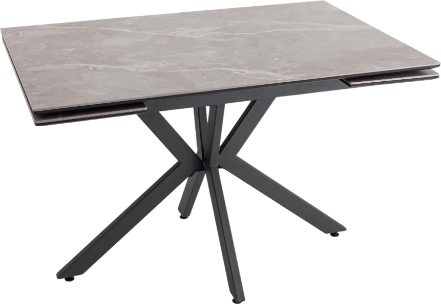 Обеденный стол Stool Group Marmer 120-180x80x76 (антрацит)