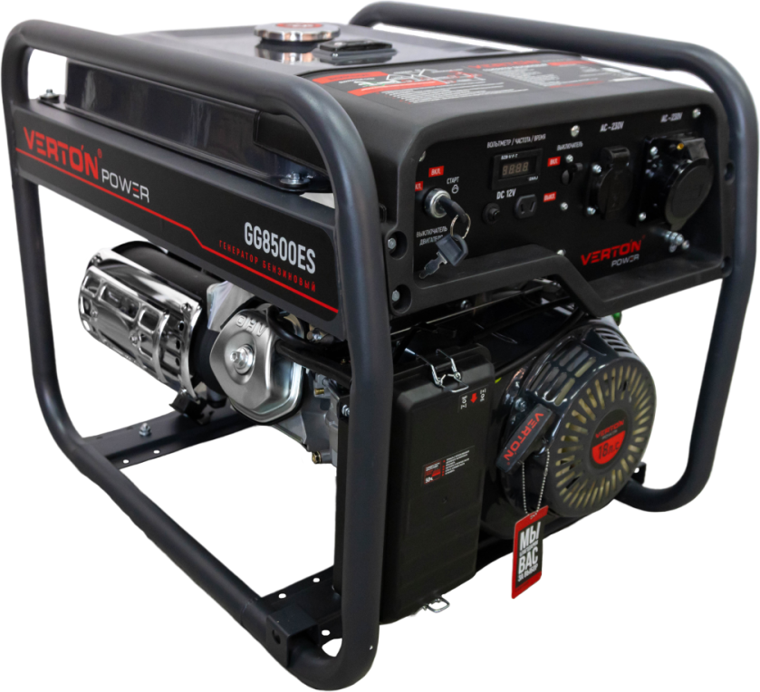 Бензиновый генератор Verton Power GG8500ES / 01.15815.15820 — фото 4