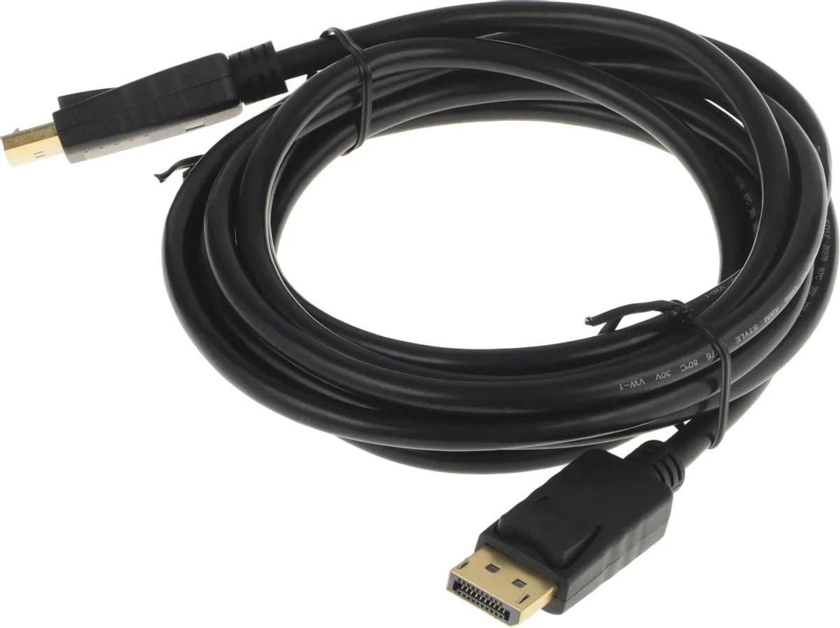 Кабель Buro BU-DP-V1.2-3M (3м, черный)