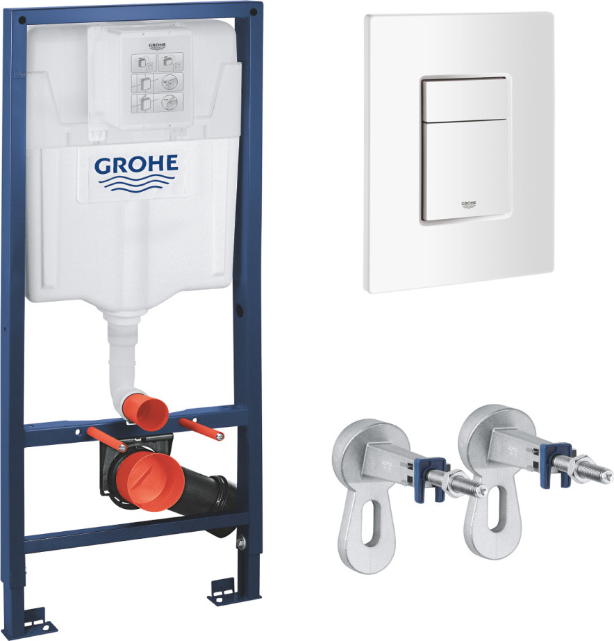 Унитаз подвесной с инсталляцией Grado GD-W203T + GROHE Rapid Sl 38772SH0 (с кнопкой смыва) — фото 2