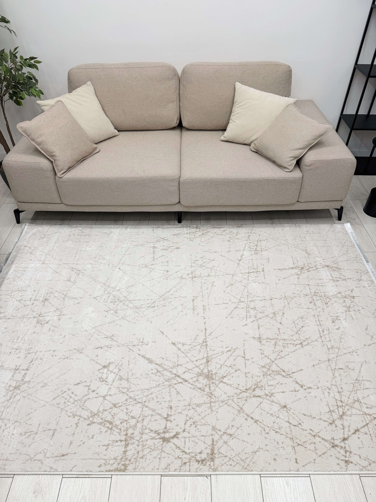 Ковер Radjab Carpet Лайла Прямоугольник RL60E (2.4x3.4, White) — фото 3