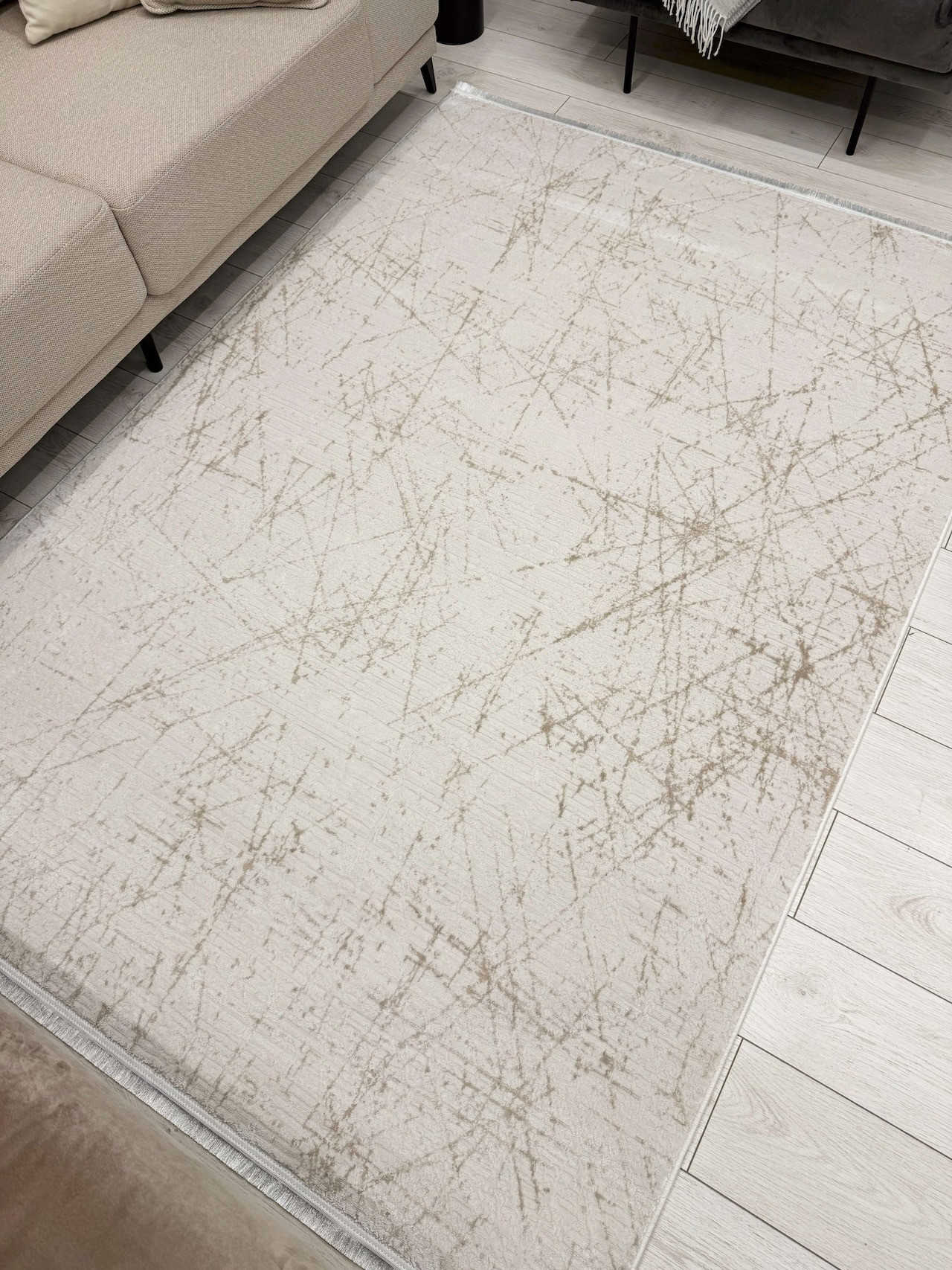 Ковер Radjab Carpet Лайла Прямоугольник RL60E (2.4x3.4, White) — фото 2
