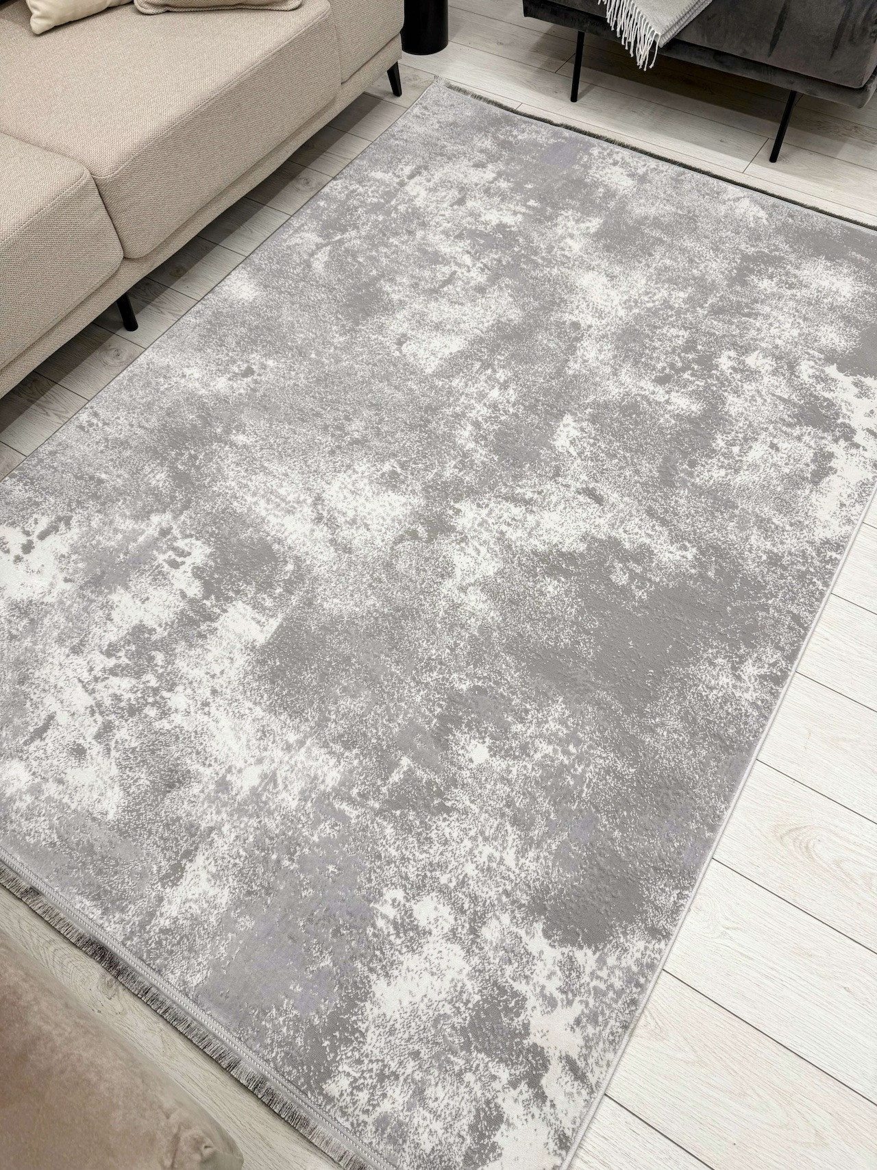 Ковер Radjab Carpet Лайла Прямоугольник UK97C (2x2.9, Light Gray) — фото 4