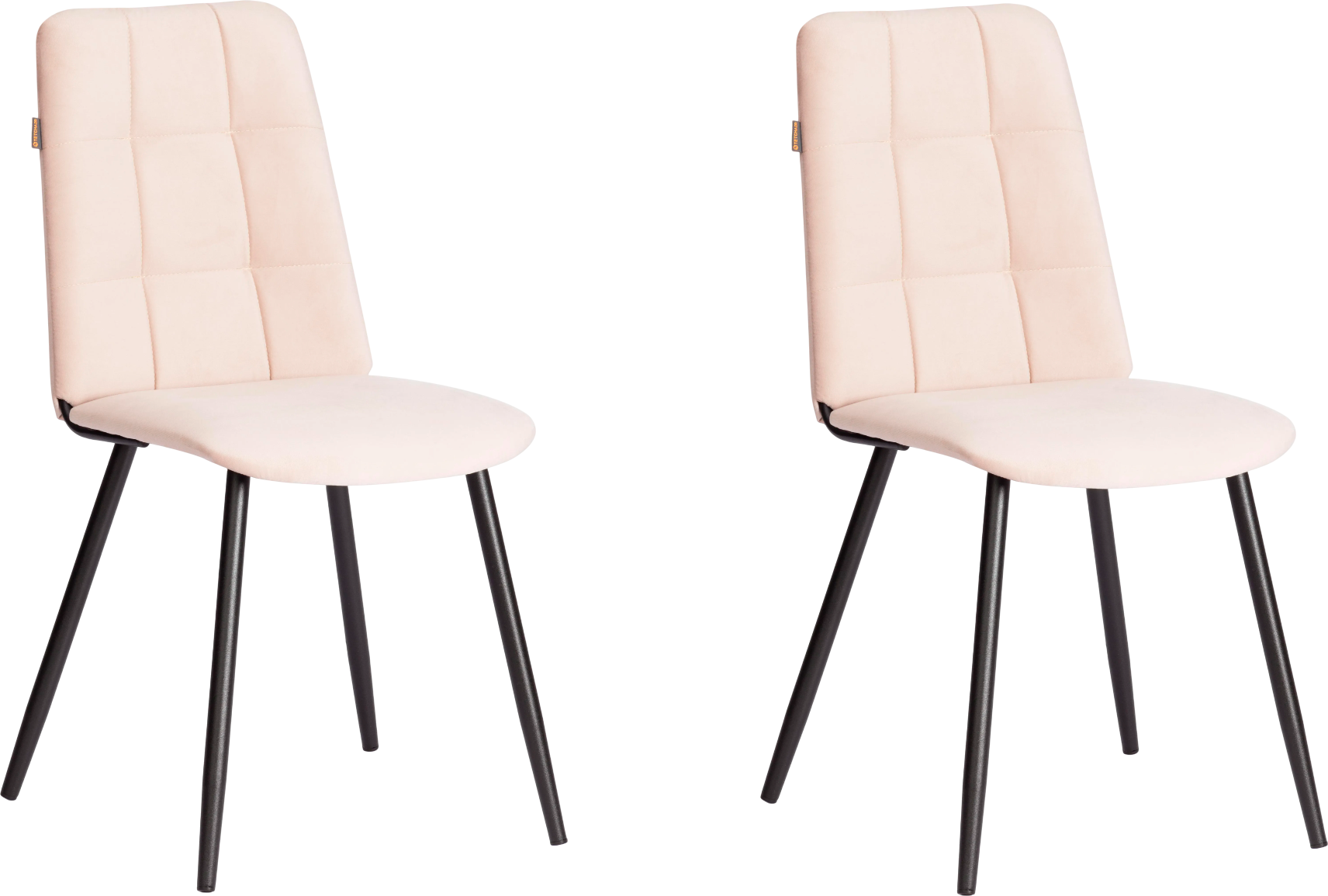 Набор стульев Tetchair Asti Trend (2 шт, бежевый/черный)