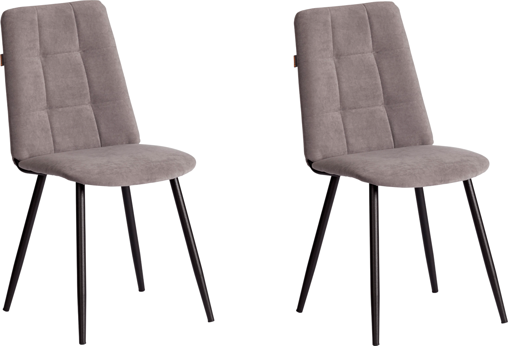 Набор стульев Tetchair Asti Trend (2 шт, серый/черный)