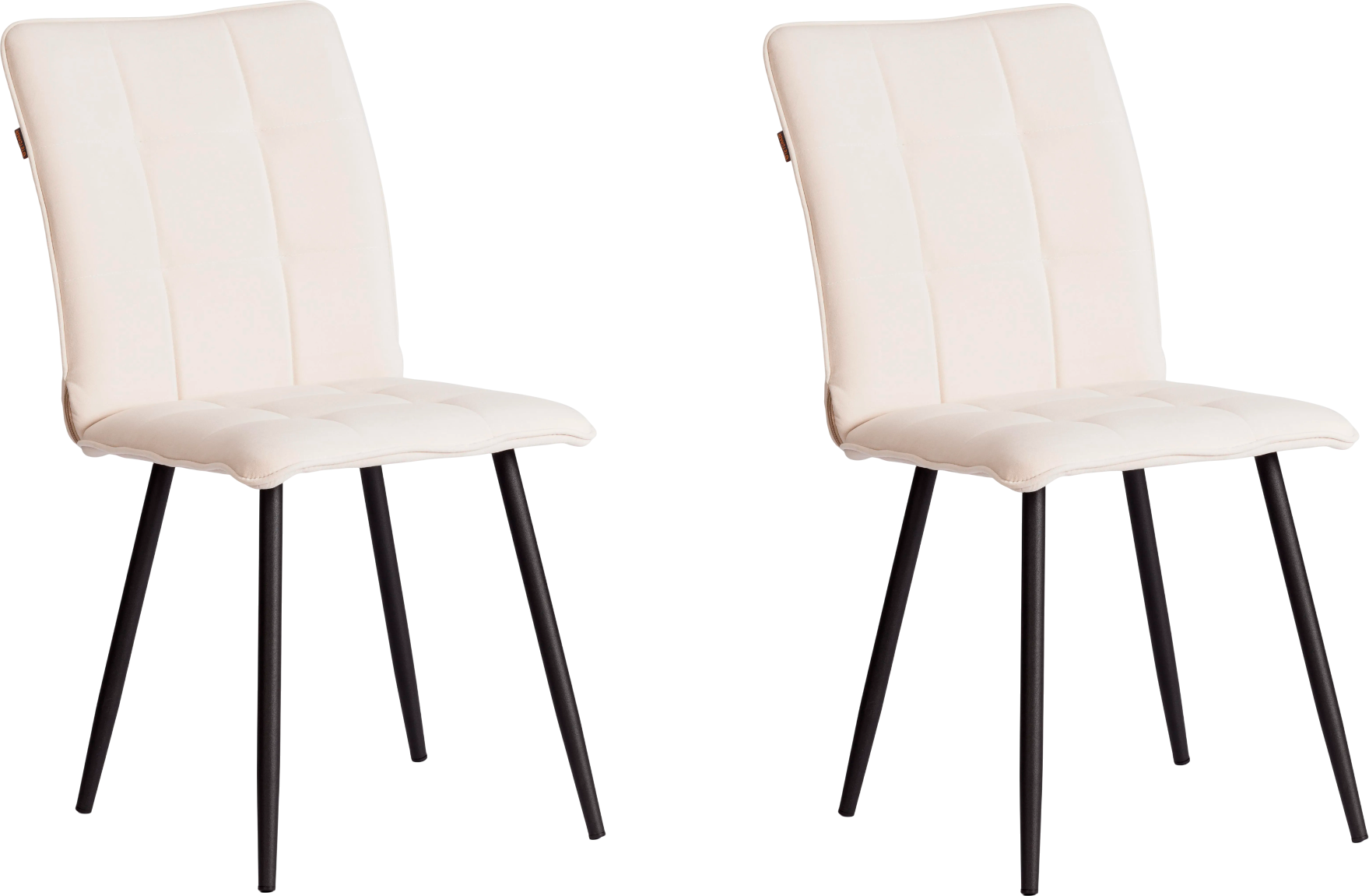 Набор стульев Tetchair Bari LT (2 шт, молочный/черный)
