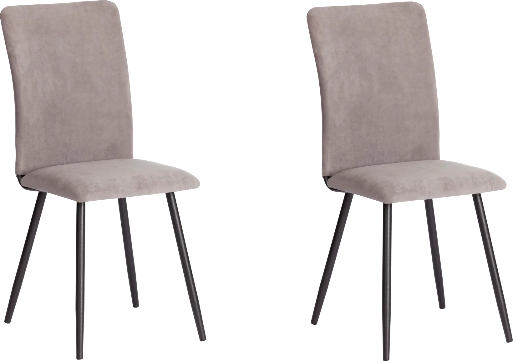 Набор стульев Tetchair La Rousse (велюр, серый/черный, 2 шт)